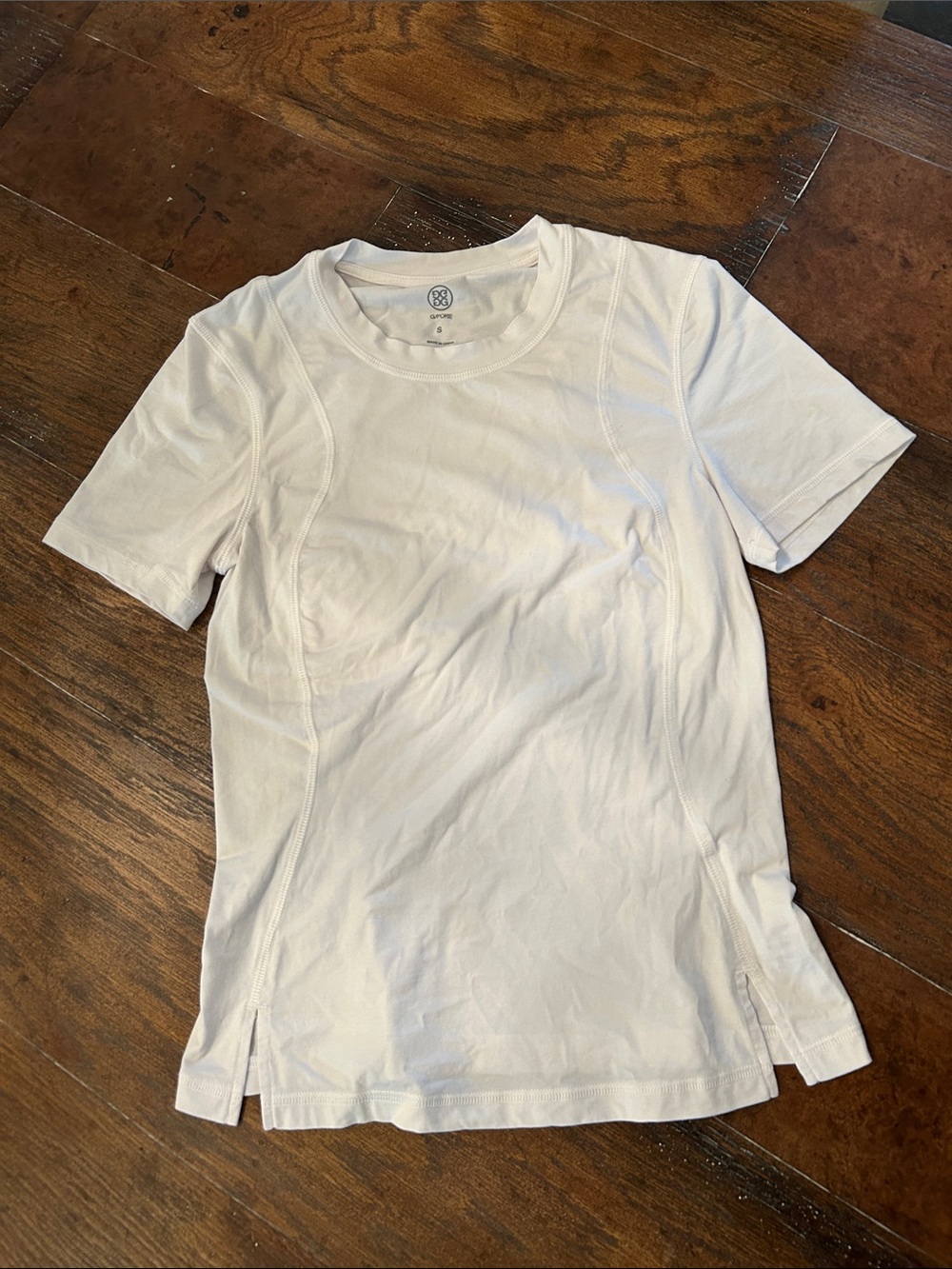 G/Fore Women's T-Shirt White Performance Active Sz S Athleisure